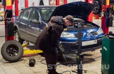 Замена амортизаторов Рено Меган 2 (подробные фото)