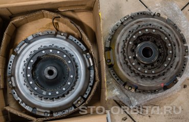 Замена комплекта сцепления Powershift Рено Меган 3 ( подробные фото)